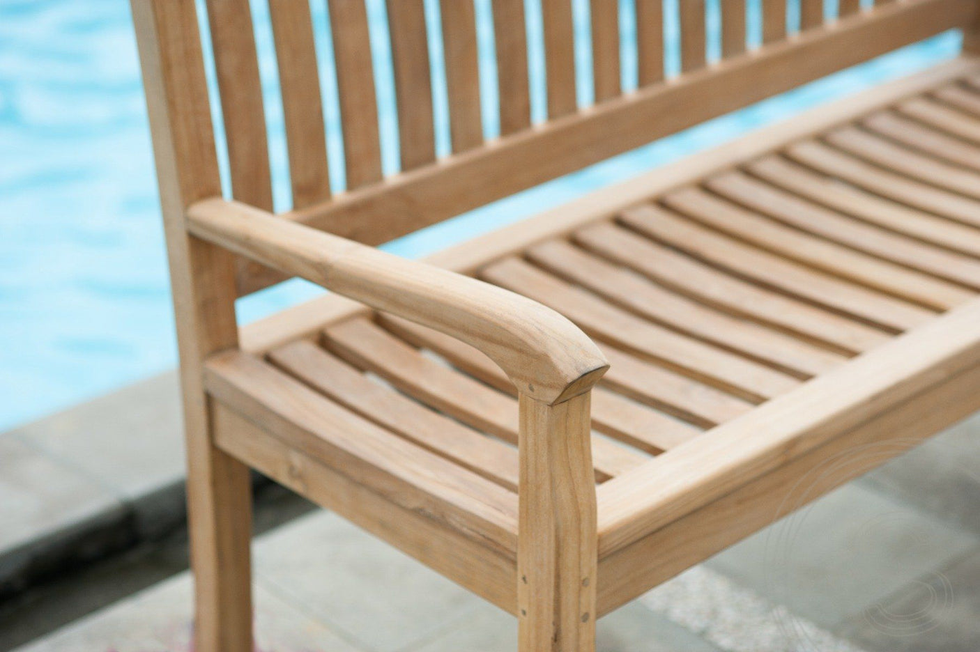Teak garden bench 240cm Beaufort