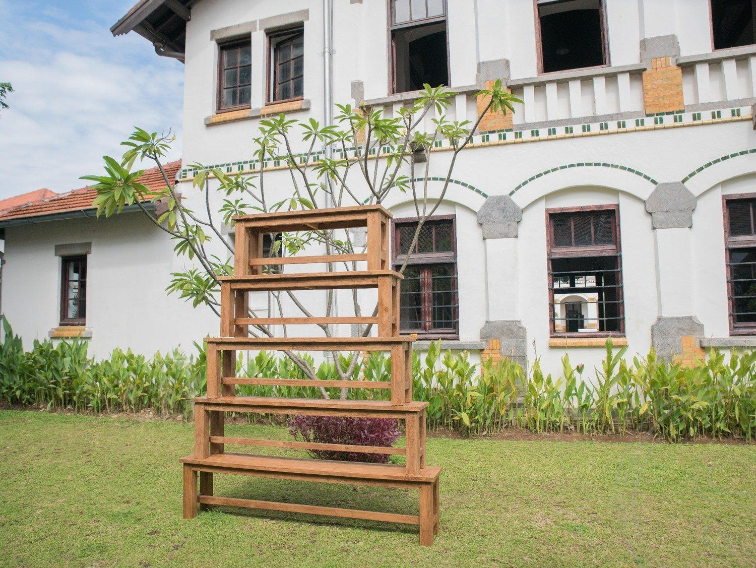 Teak garden bench 100cm