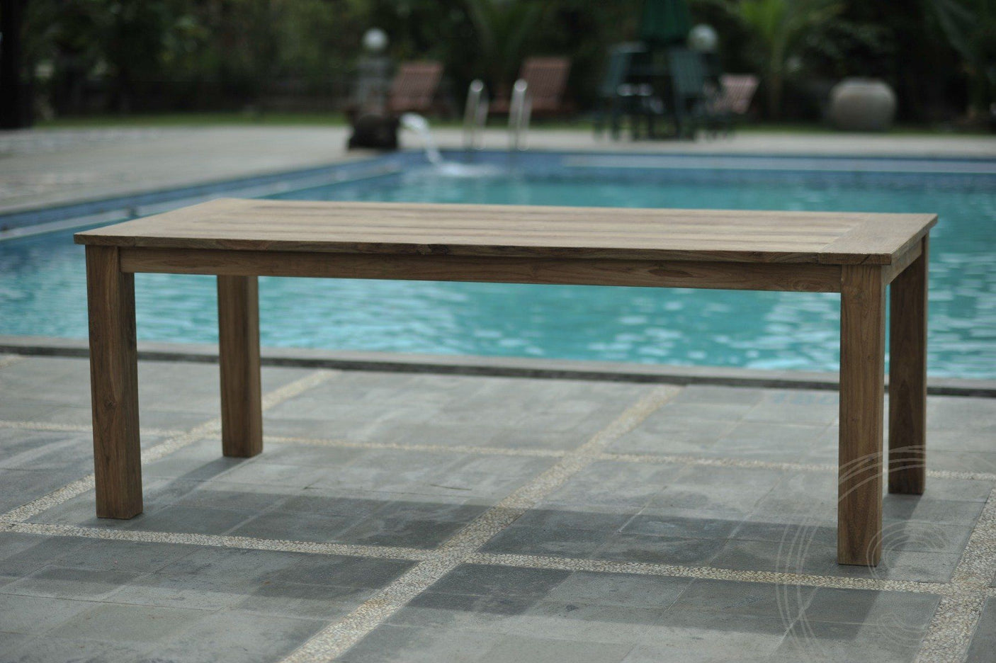 Teak garden table 180x90 cm