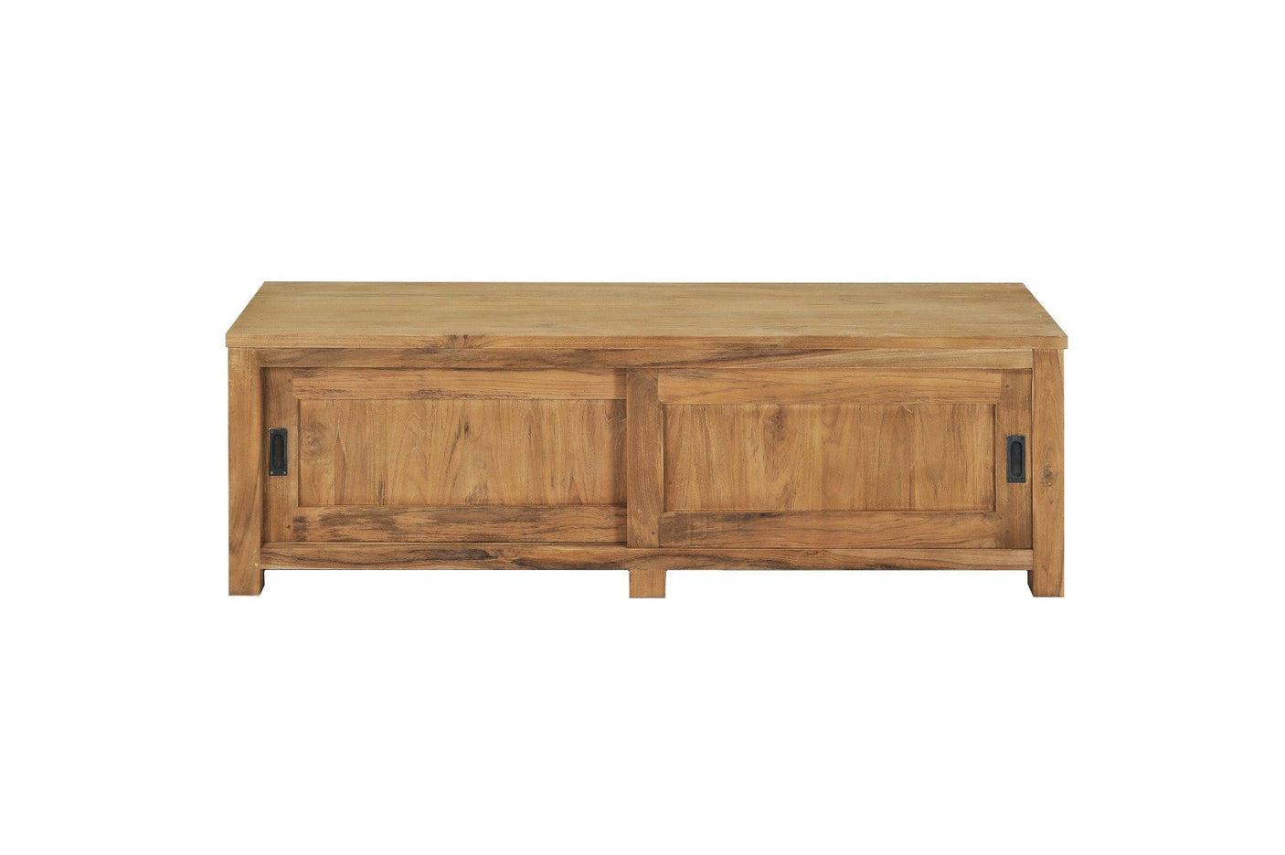 Teak tv - meubel schuifdeuren 180 x 50 x 50 - Souren Meubels