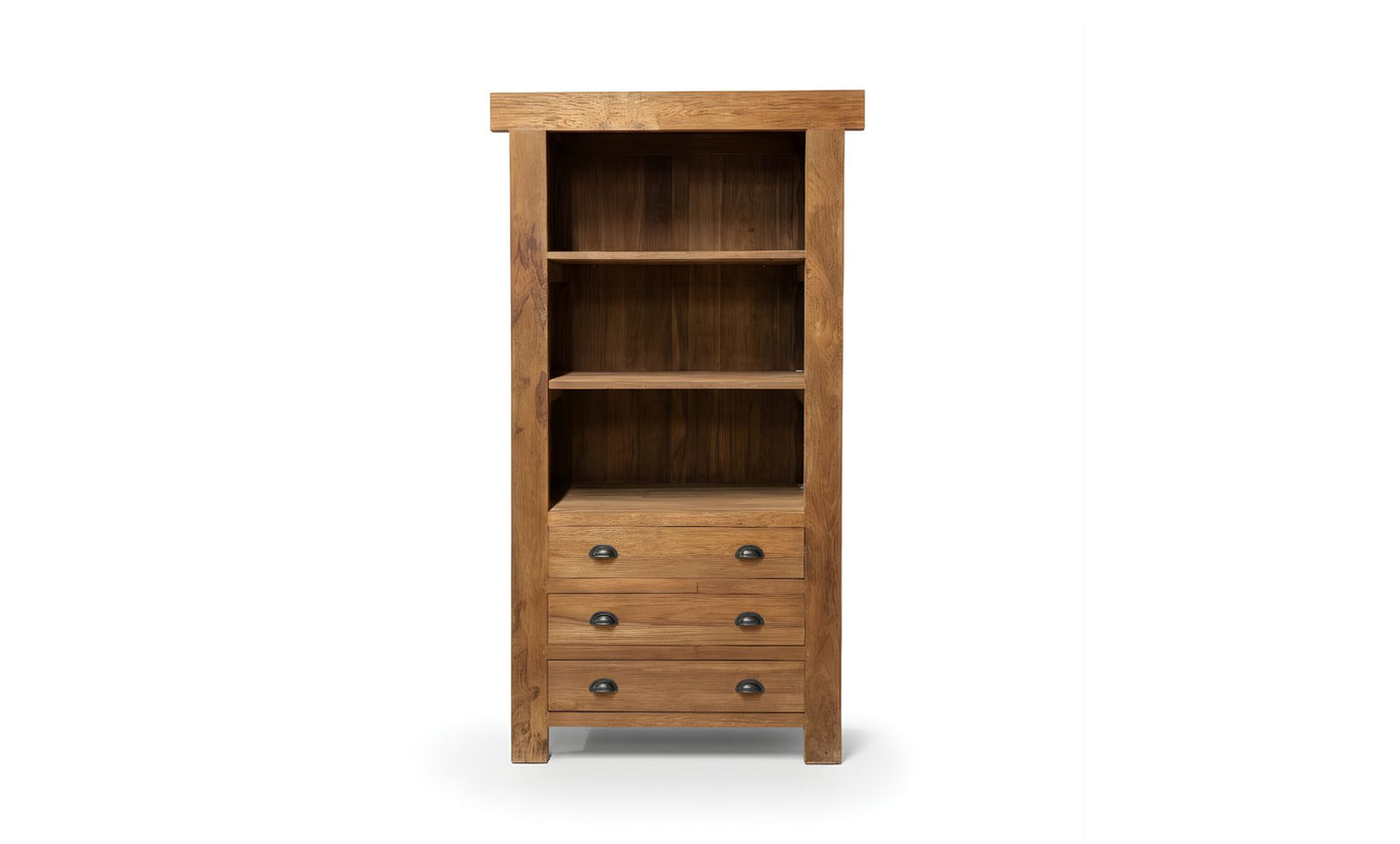Teak cabinet with shelves 180 × 90 × 50 cm