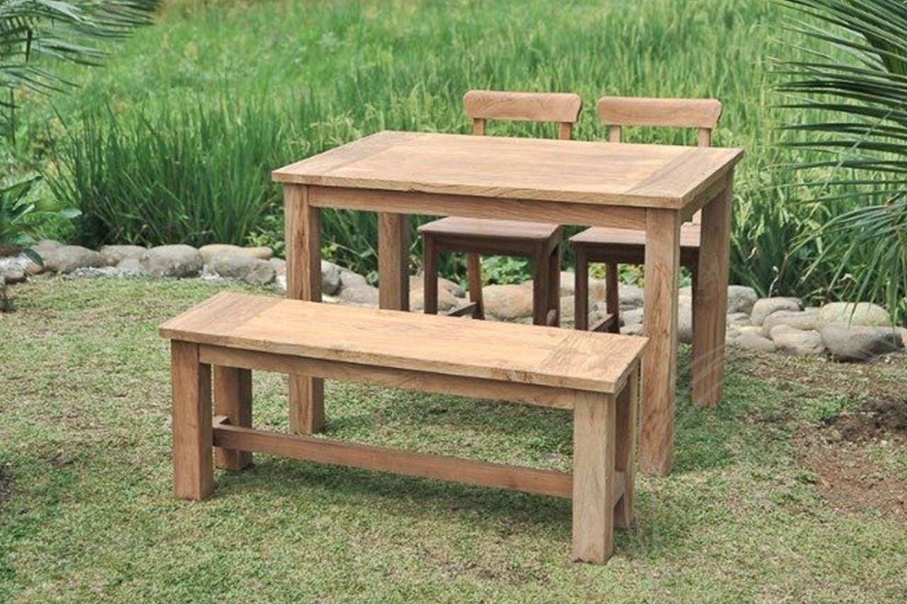 Teak garden table 120 x 80
