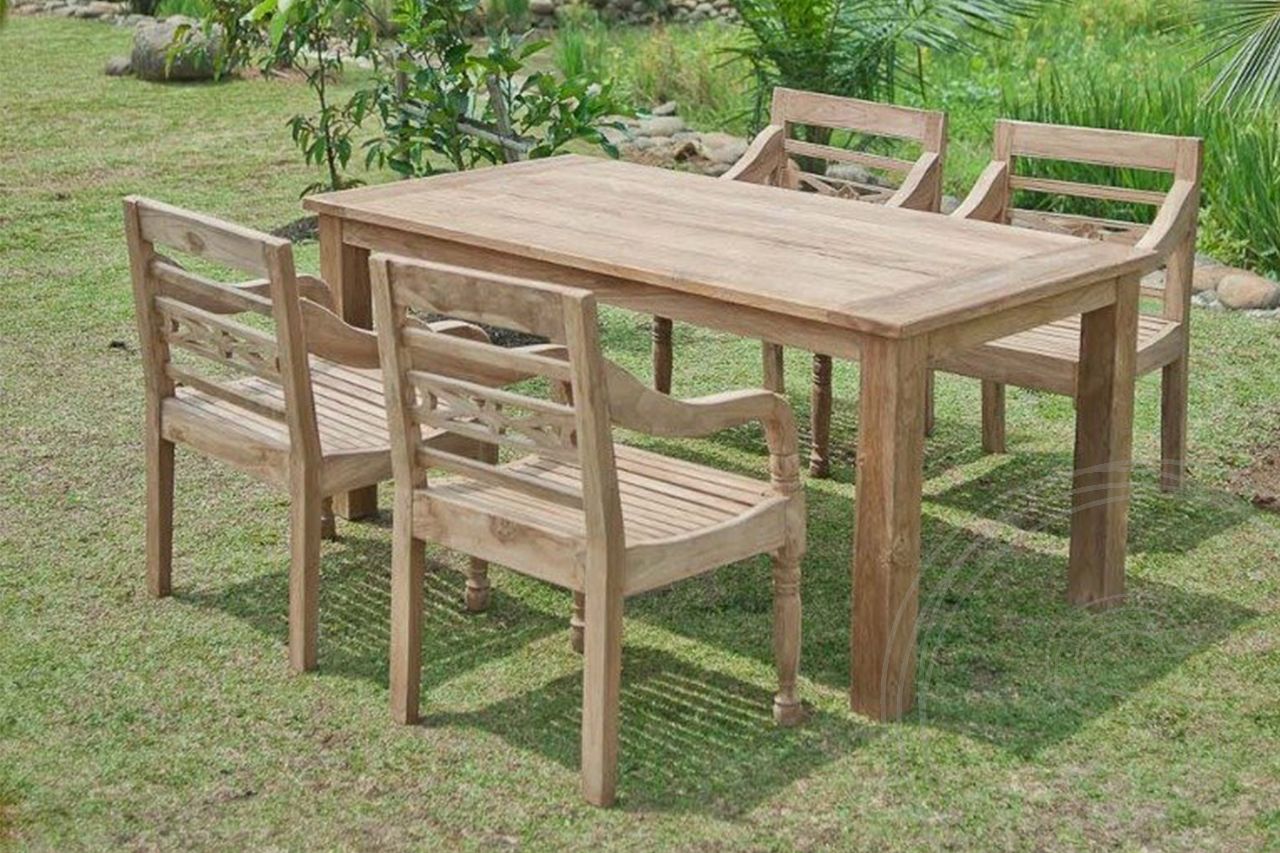 Teak garden table 160 x 90