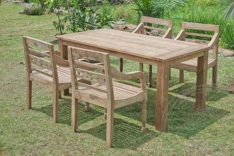 Teak garden table 160 x 90