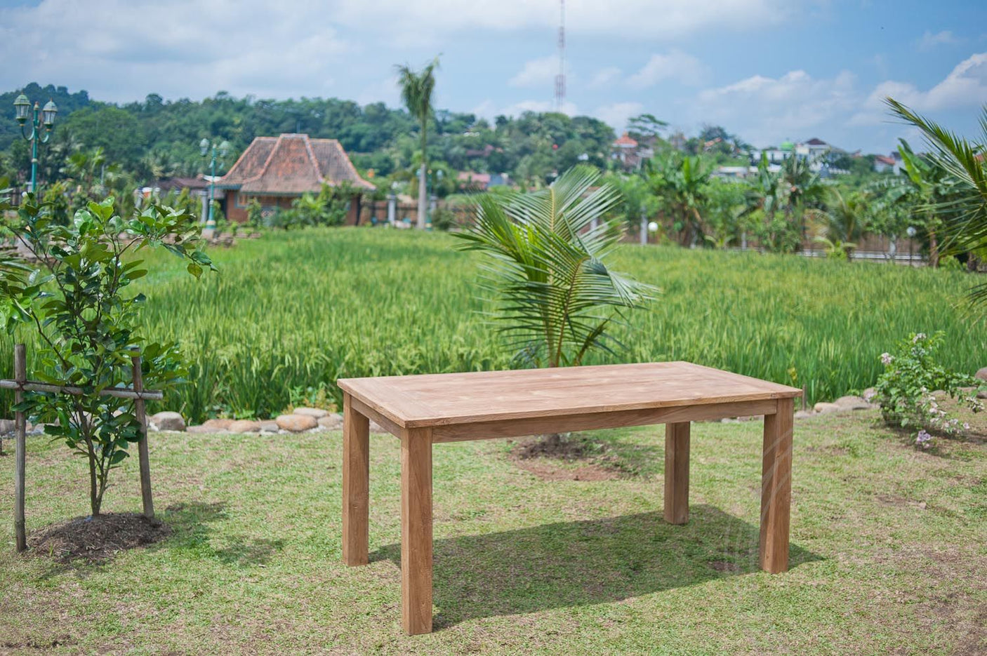 Teak garden table 160 x 90