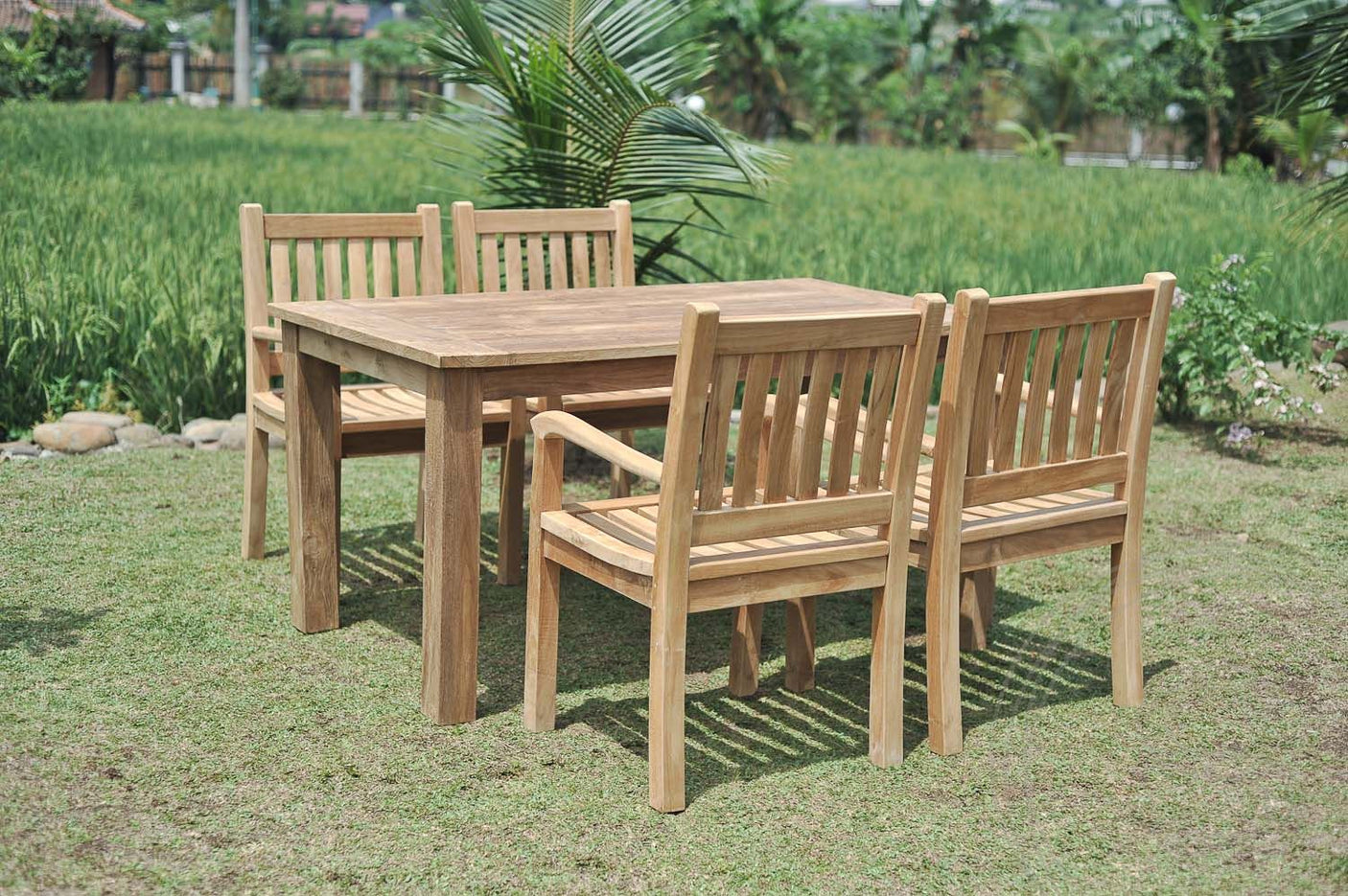 Teak garden table 160 x 90