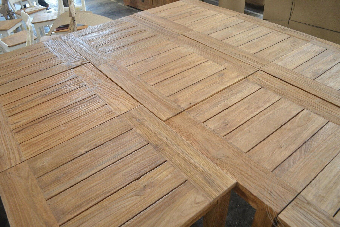 Teak garden table 90 x 90