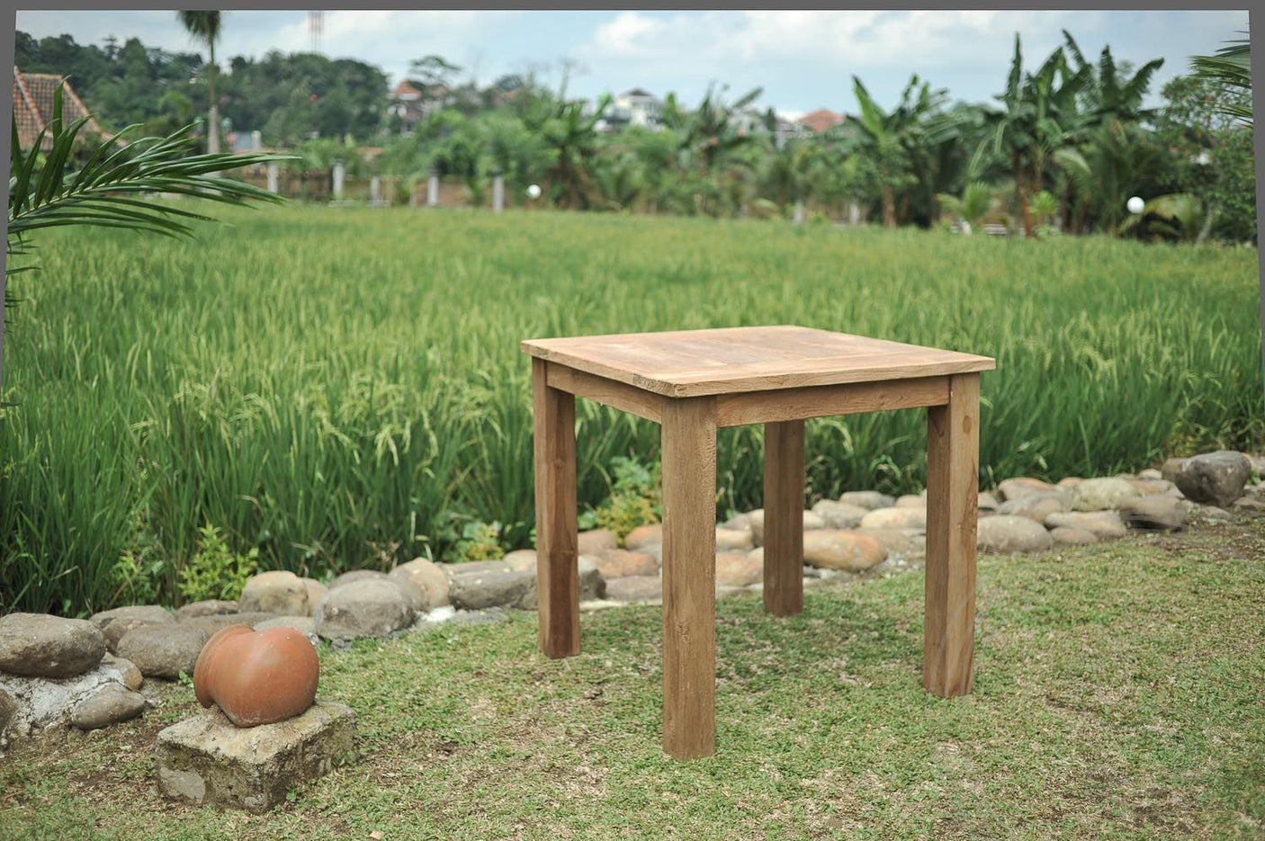 Teak garden table 90 x 90