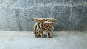 Teak Root Console Table – Sculptural Natural Wood Design
