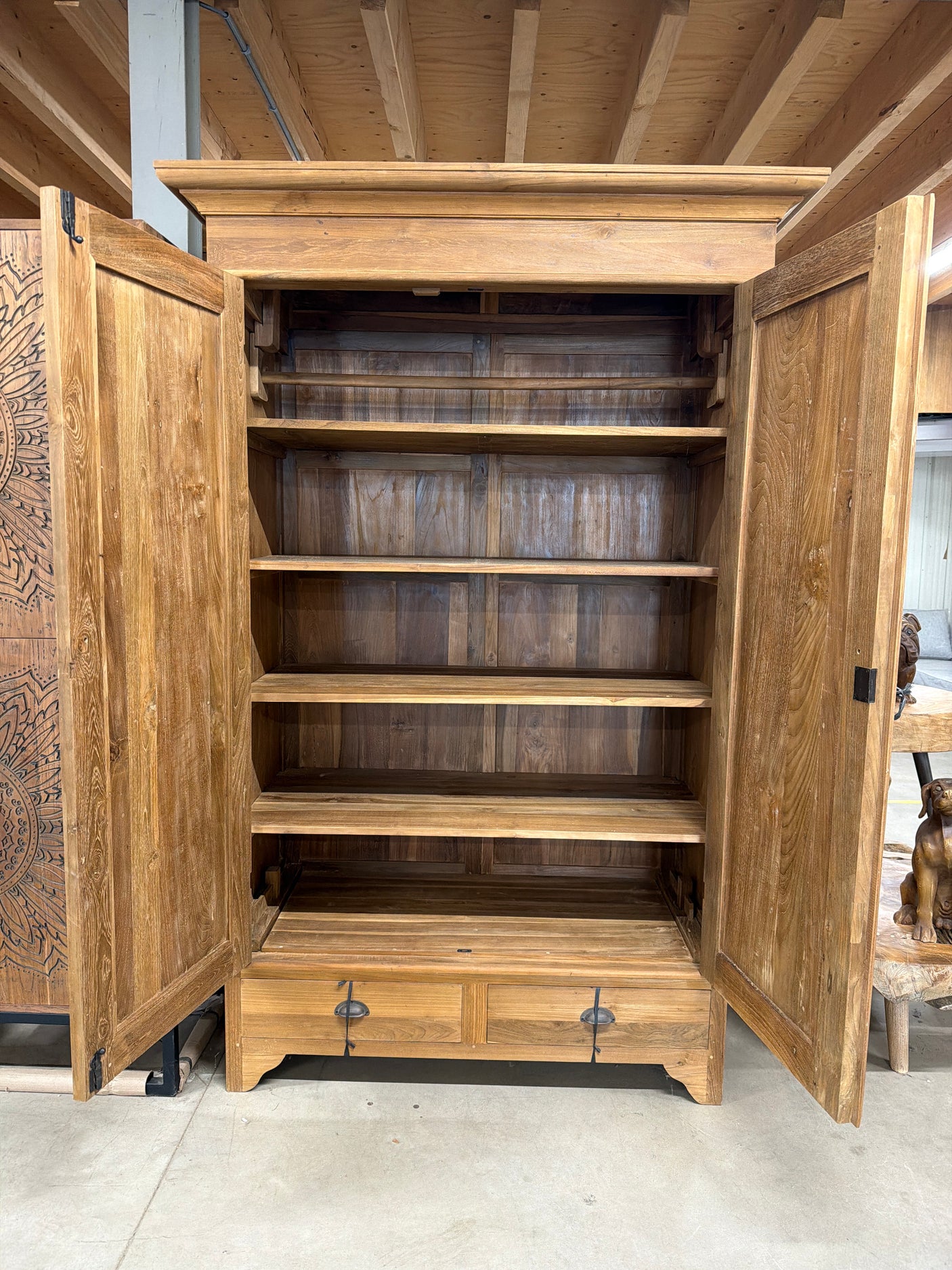 Teak wardrobe 120cm