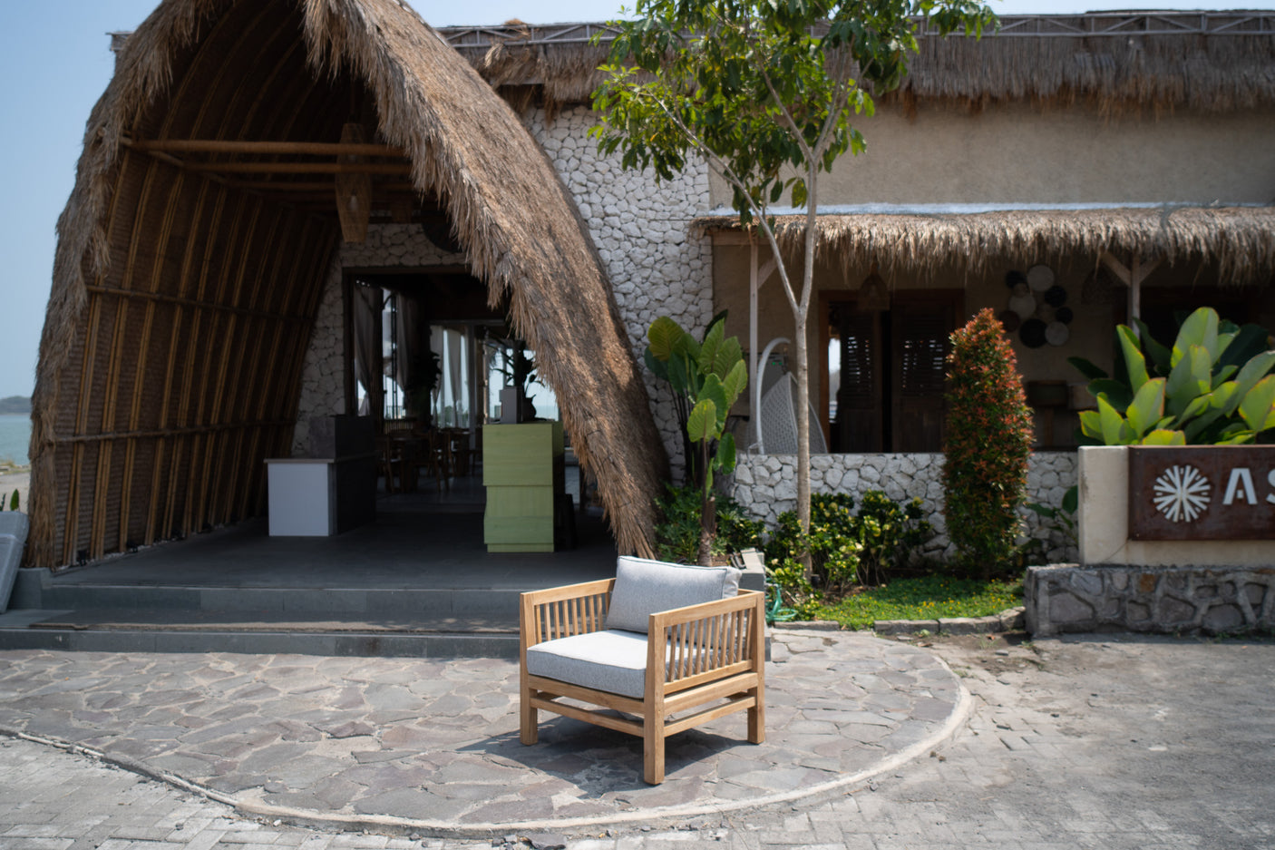 Teak Lounge Chair Ibiza 84 cm
