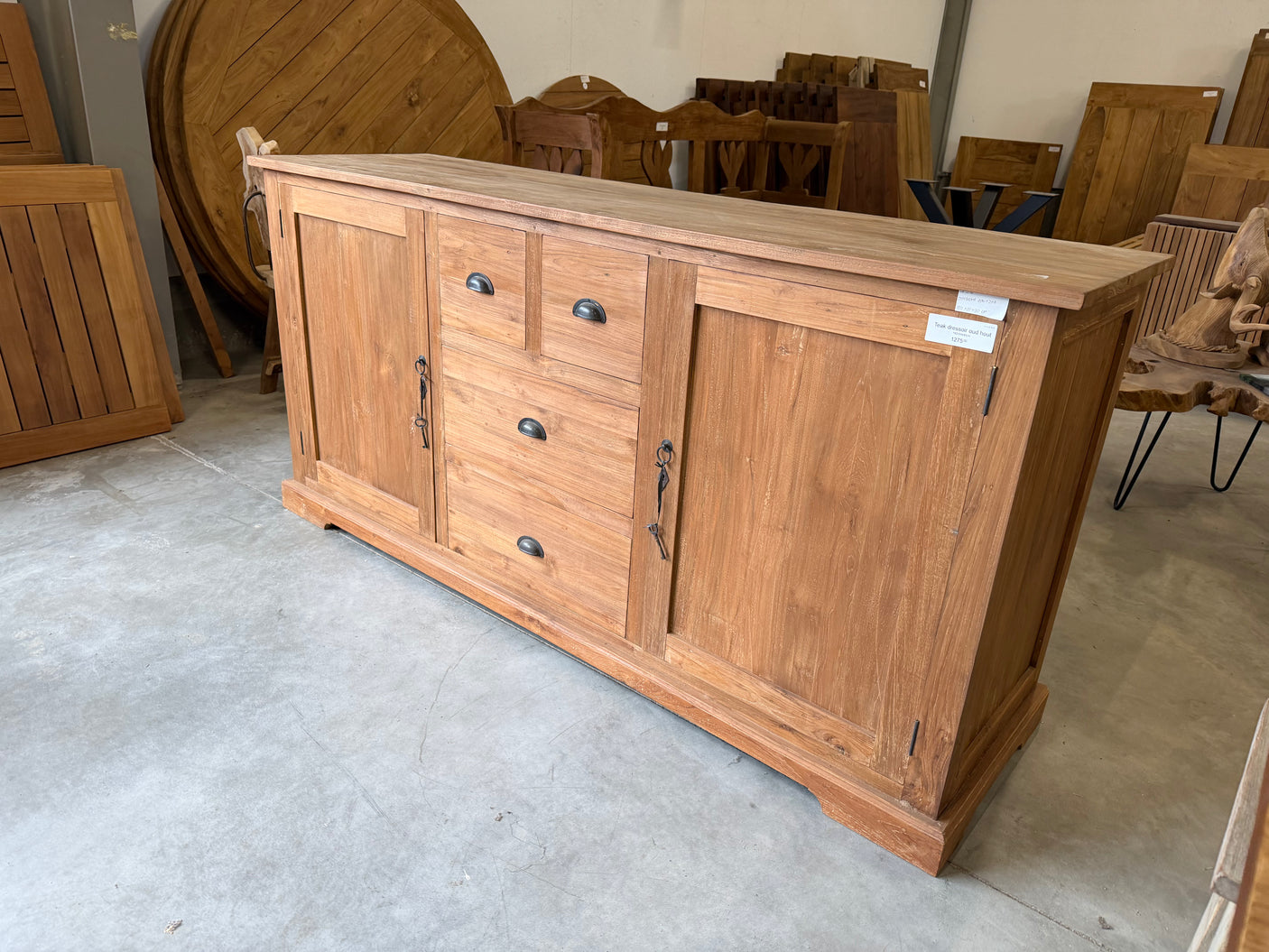 Teak dressoir - 180x90x50cm