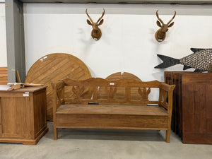 Teak storage bench - 200cm