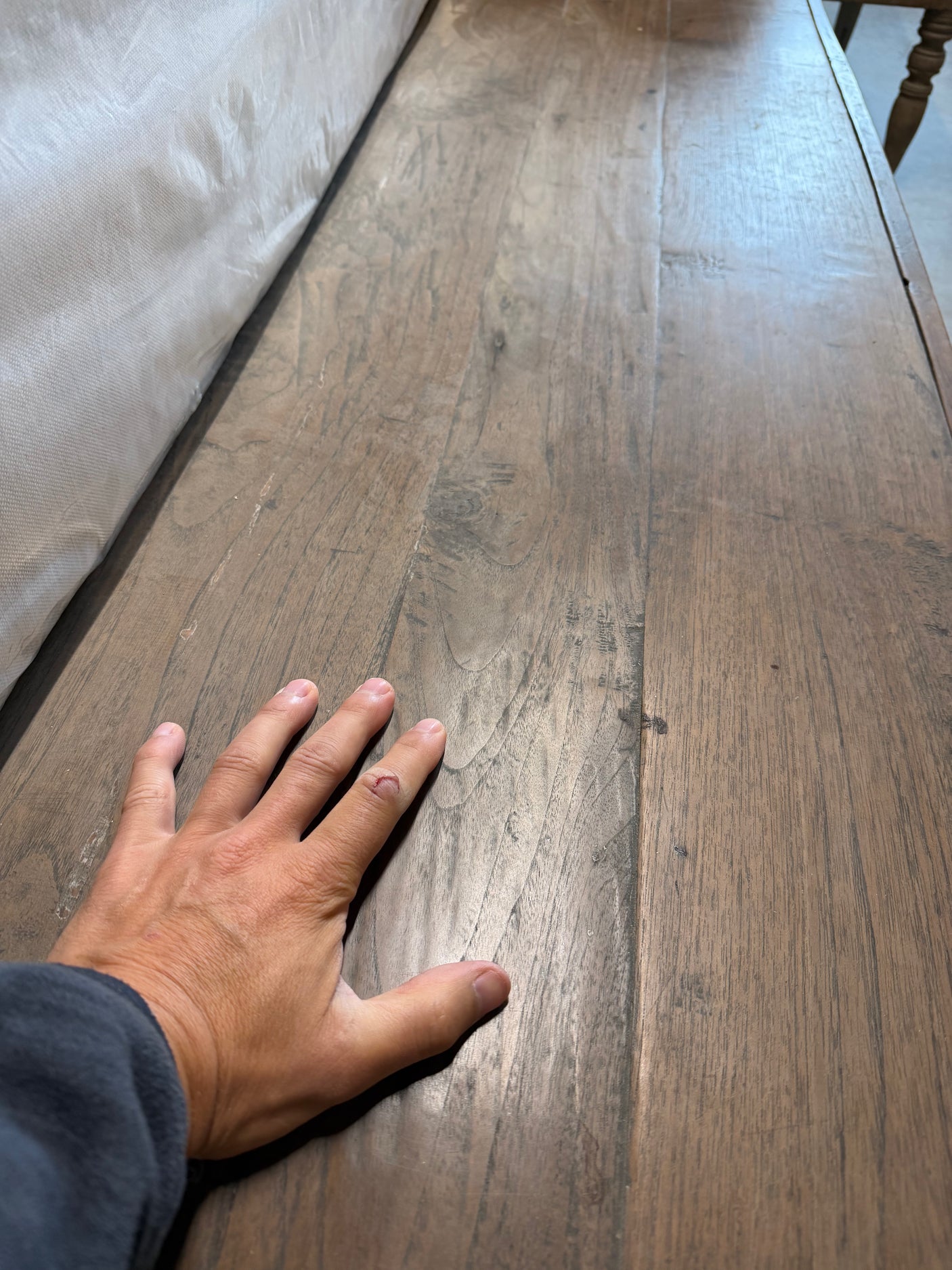 Antique teak bench - 200x56x75cm