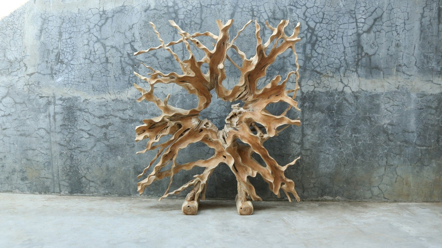 Teak Root Room Divider 180×200 cm – One-of-a-kind Natural Design