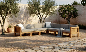 Teak Lounge Middle Module Algarve