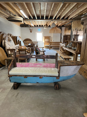 Boat bench with cushion 212x55x100cm