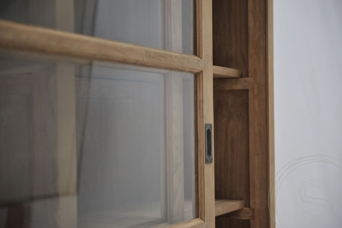Teak shop cabinet 160cm