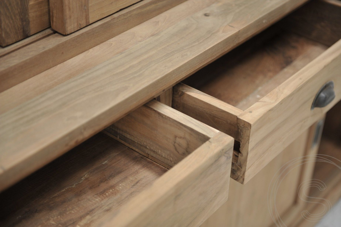 Teak shop cabinet 160cm