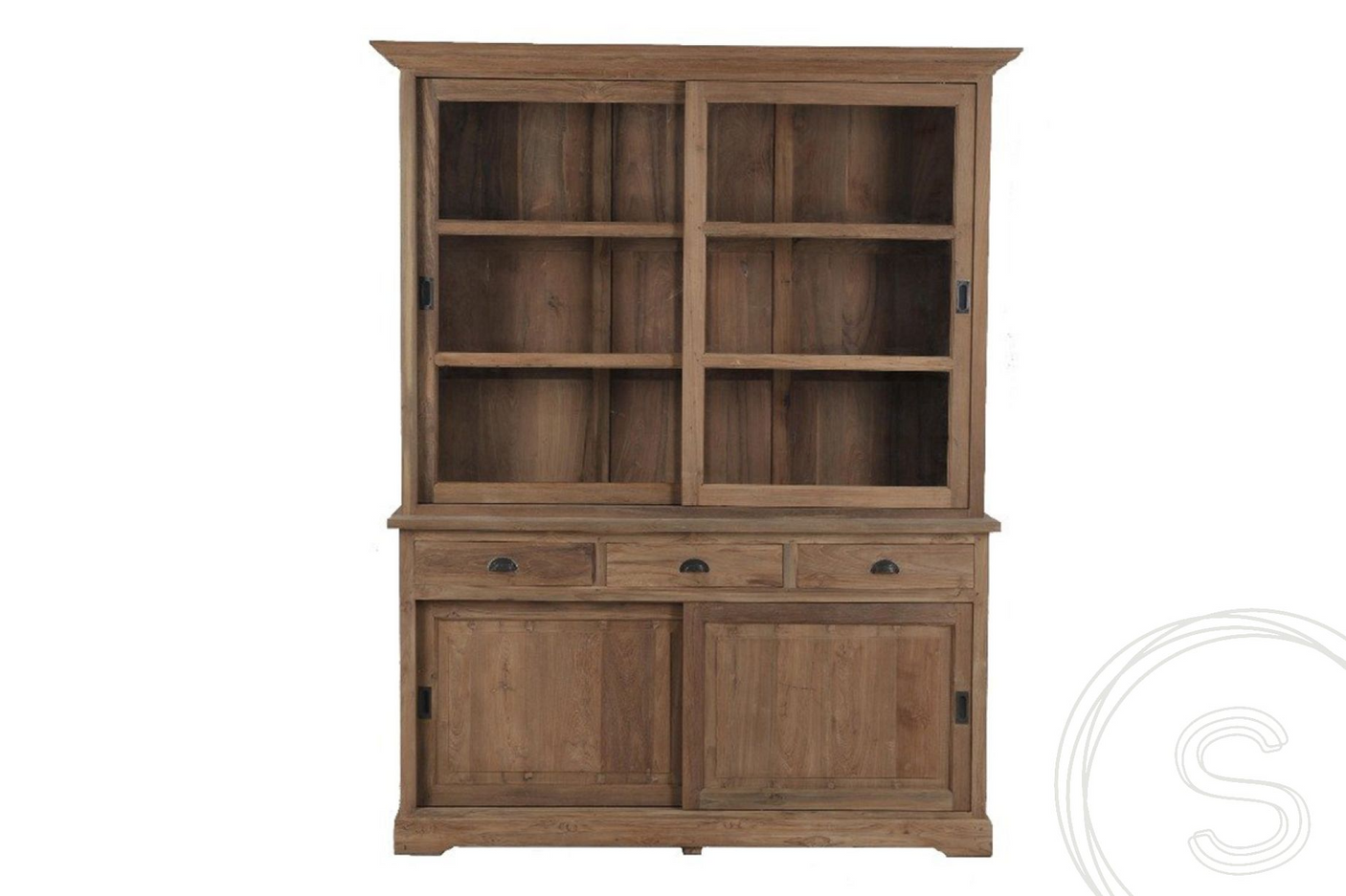 Teak shop cabinet 160cm