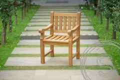 Teak garden table 200 x 90 + 6 garden chairs elephant