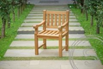 Teak garden table 200 x 90 + 6 garden chairs elephant
