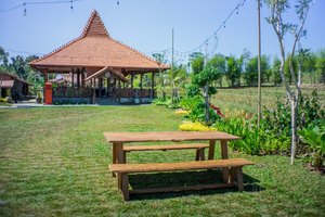 Teak garden table Java 220 x 100 + 2 teak garden benches Java 220
