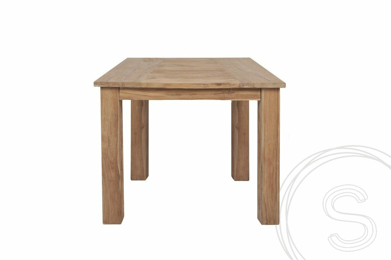 Teak garden table 80x80cm + 2 chairs