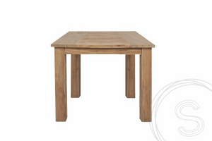 Teak garden table 80x80cm + 2 chairs
