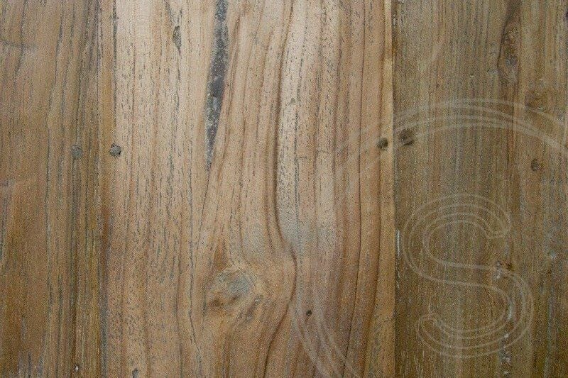 Teak table 300x100cm rustic + 10 chairs