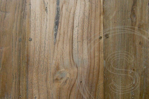Teak table 300x100cm rustic + 10 chairs