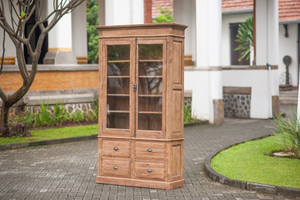 Teak cabinet 2 doors Paris