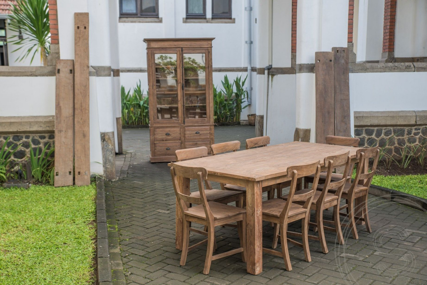 Teak cabinet 2 doors Paris