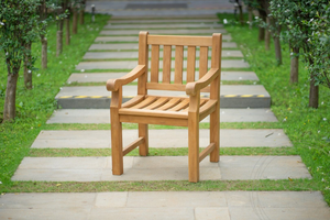Teak garden table 260 x 100 + 8 garden chairs elephant