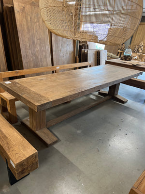 Teak monastery table - 300x100x79cm