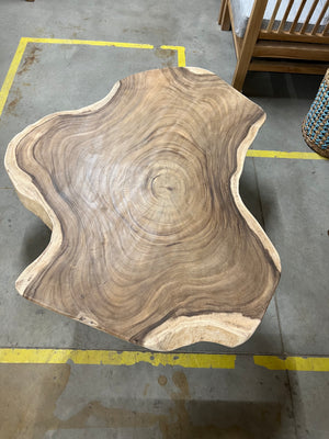 Coffee table iron base 123cm diameter - 123x123x41cm