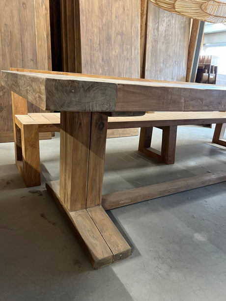 Teak monastery table - 300x100x79cm