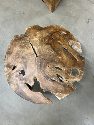 Teak root coffee table 90cm diameter - 90x90x39cm
