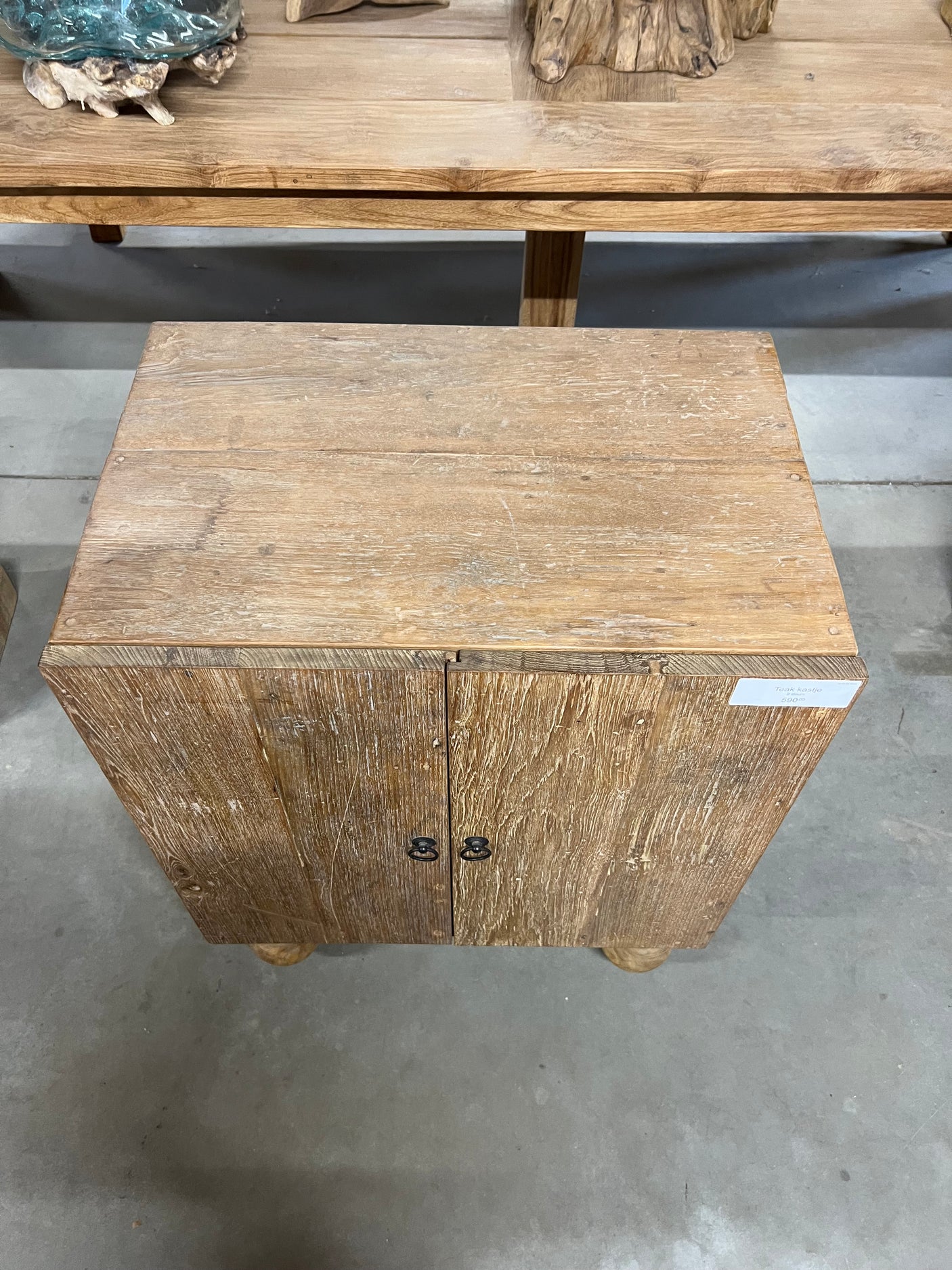 Teak cabinet 2 doors - 60x41x80cm