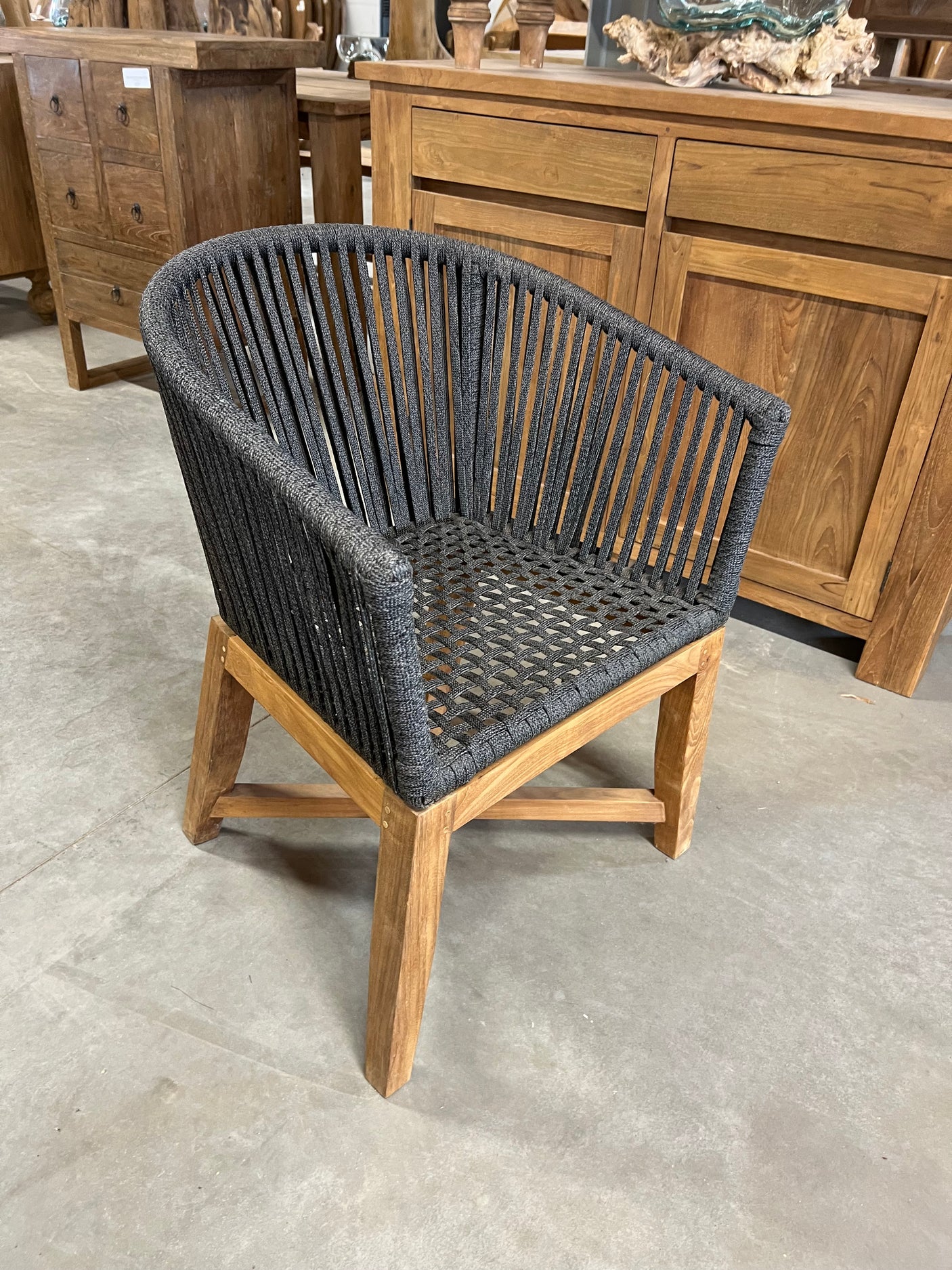 Rope chair thick leg - 57x56x77cm