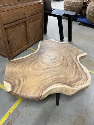Coffee table iron base 123cm diameter - 123x123x41cm