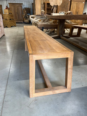 Teak bench - 280x40x45cm