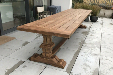 Refectory outdoor table 400 x 100