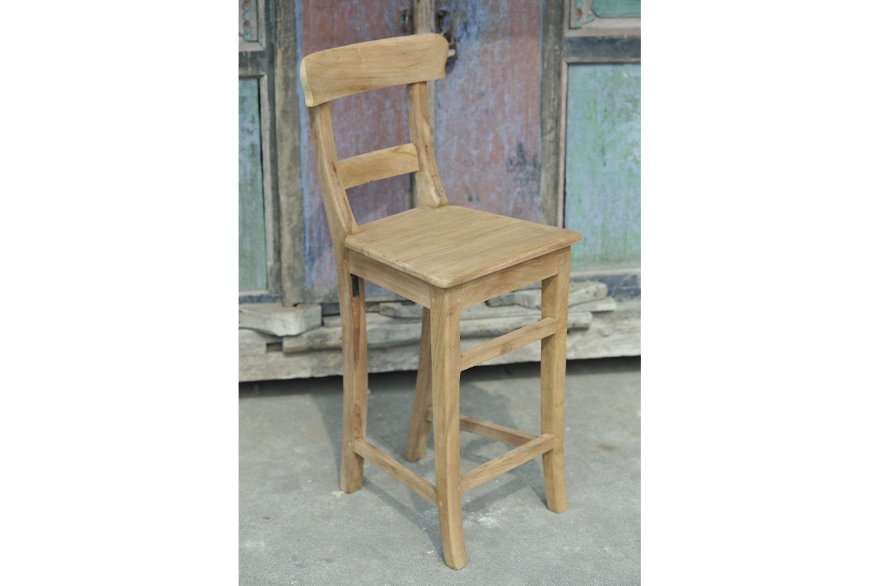 Teak barkruk Mariotto - Souren Meubels