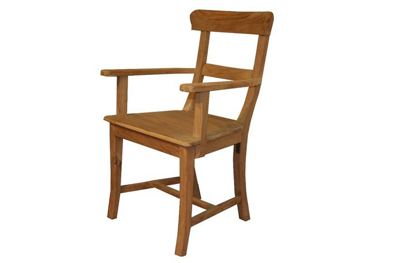 Teak stoel Mariotto met armleuning - Souren Meubels