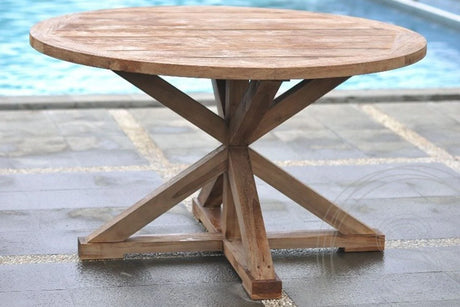 Round garden table 140cm Cross
