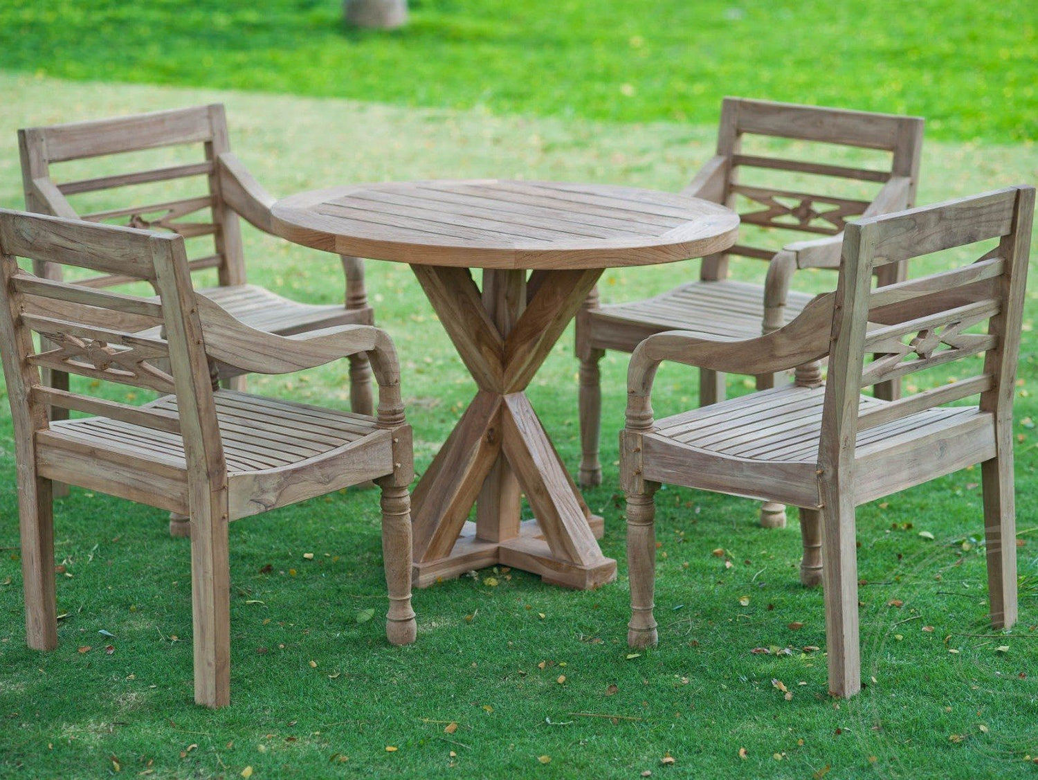 Round garden table 100cm Cross