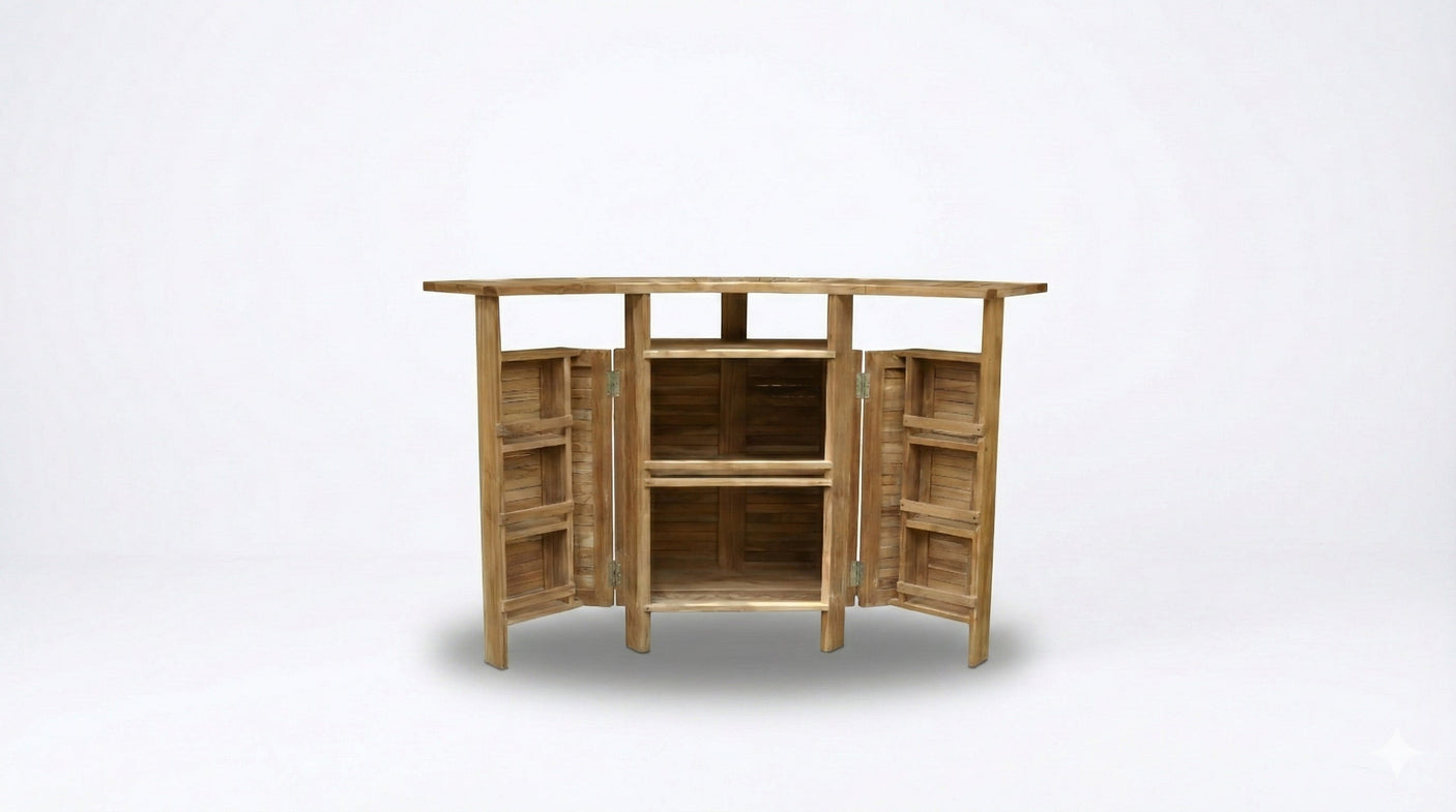 Foldable Teak Bar