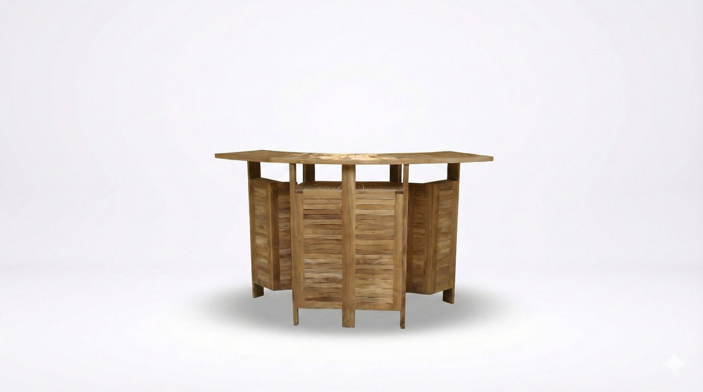 Foldable Teak Bar