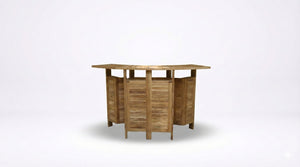 Foldable Teak Bar